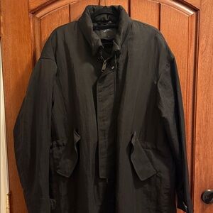 Saturdays New York City Black Trench Rain Coat